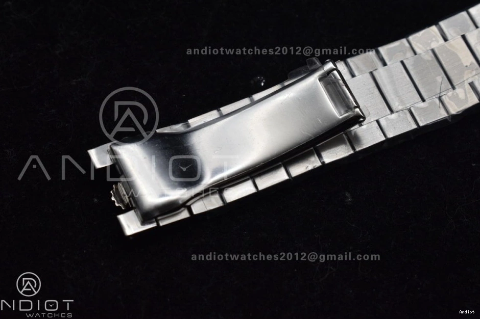 Gain A President DayDate 40 Crystal Bracelet 720 Unique On Dial Weight SS Blue Iced GSF 0709